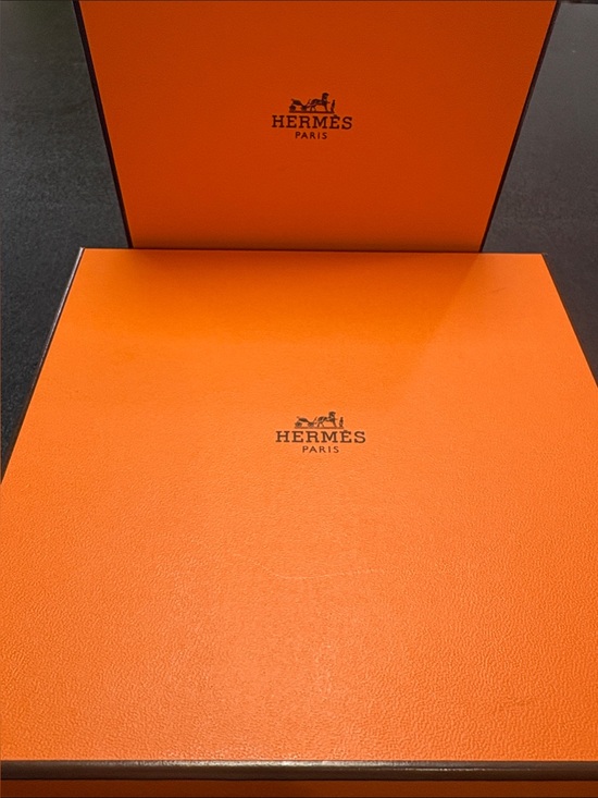Hermes Other - New*🩵HERMES* 2pcs orange Scarf box & Bracelet combo Boxes